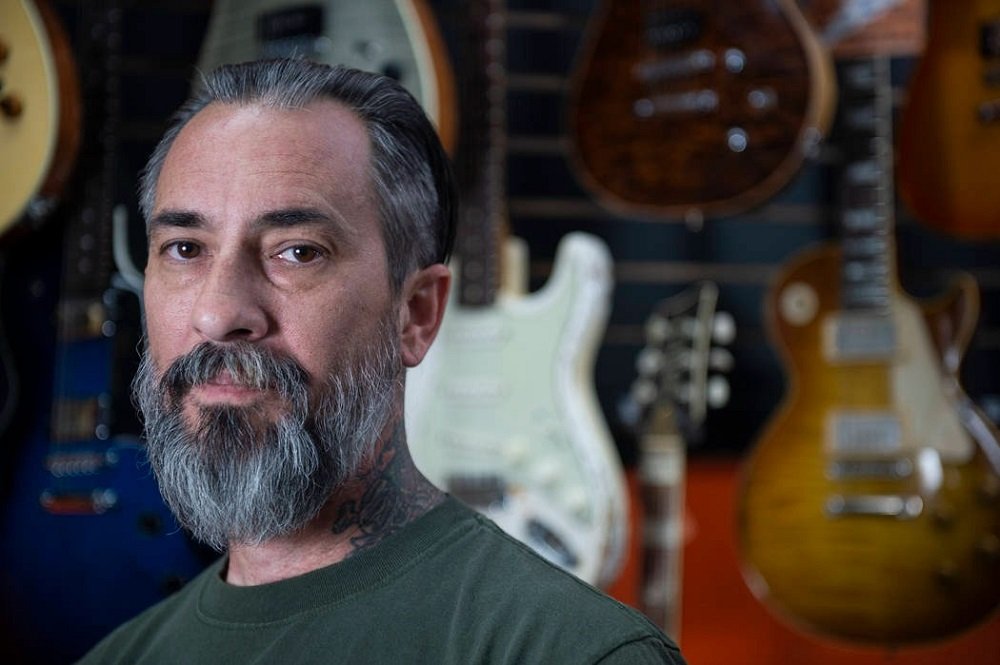Image of Guitar shop owner Jesse Amoroso.