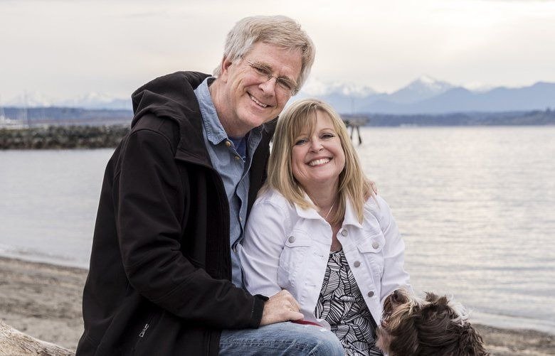 Image of Rick Steves with his girlfriend Shelley.